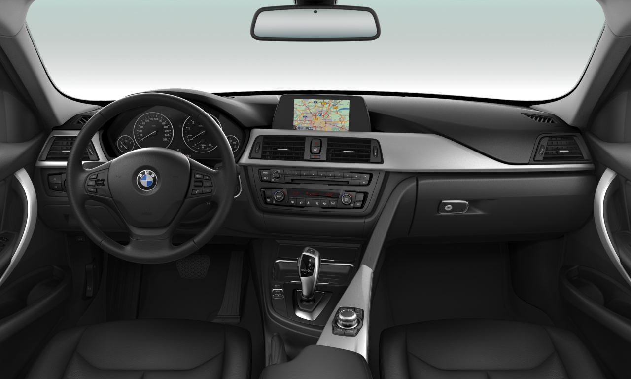 Interior of 2020 BMW 316i (F30), VIN WBA3A16090NS38050