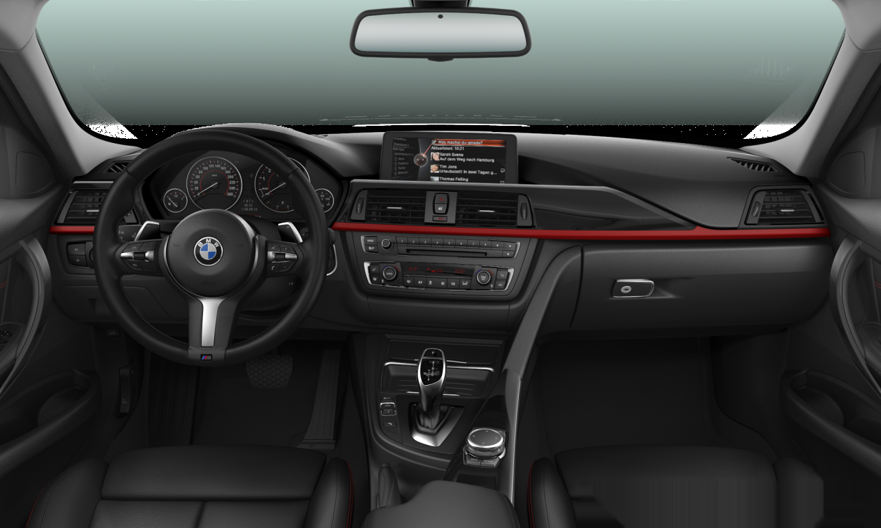 Interior of 2013 BMW 328i (F30), VIN WBA3A51080J541522
