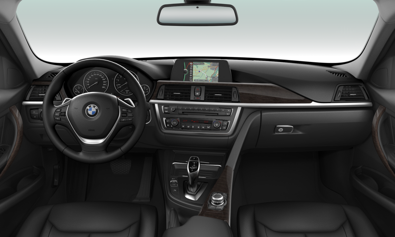 Interior of 2013 BMW 328i (F30), VIN WBA3A56010NR04759