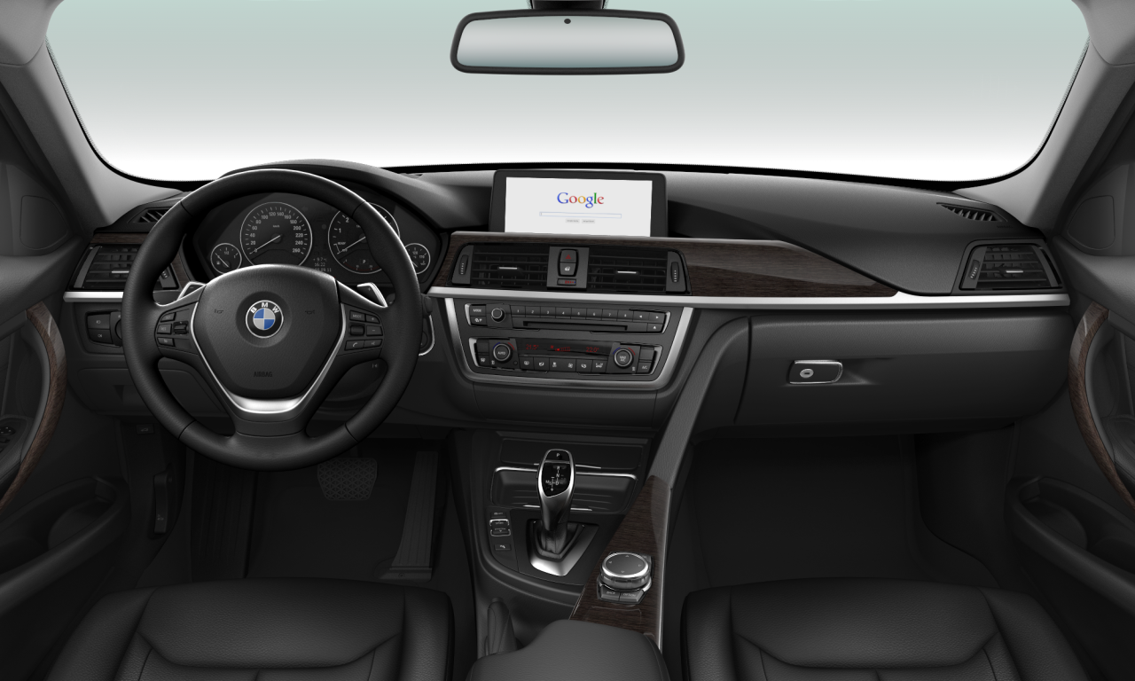 Interior of 2020 BMW 328i (F30), VIN WBA3A56050NR06241