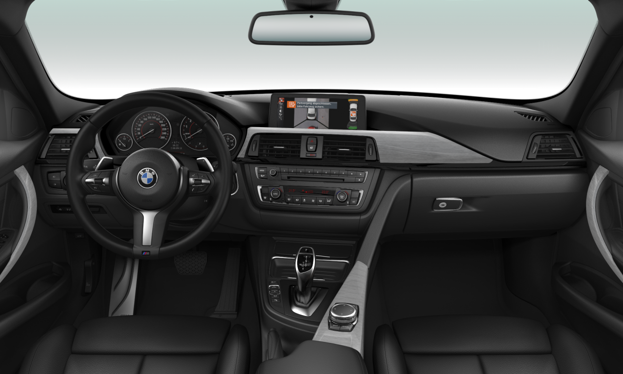 Interior of 2020 BMW 328i (F30), VIN WBA3A56050NS62241