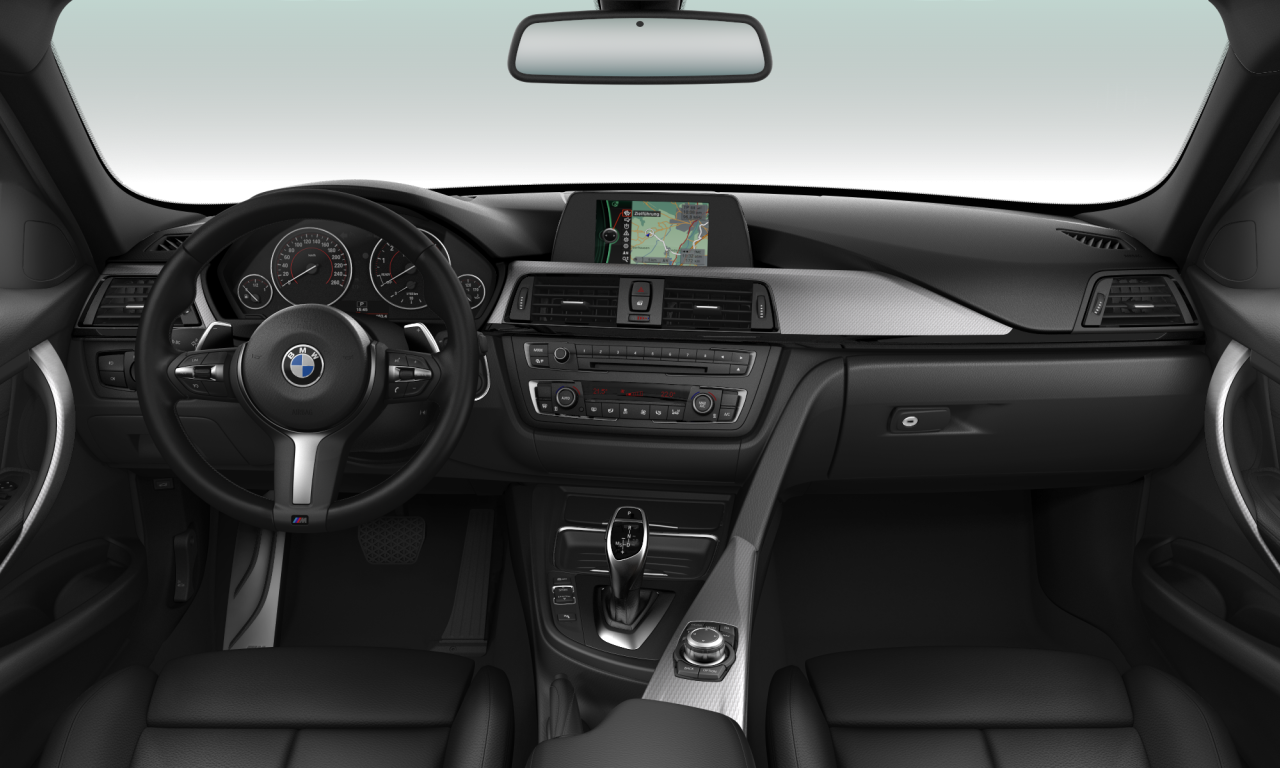 Interior of 2012 BMW 328i (F30), VIN WBA3A56080NR02698