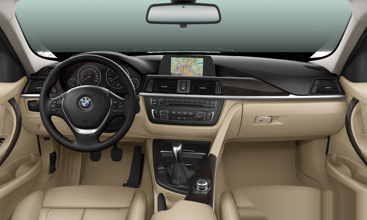 Interior of 2015 BMW 320i (F30), VIN WBA3B11000F473659