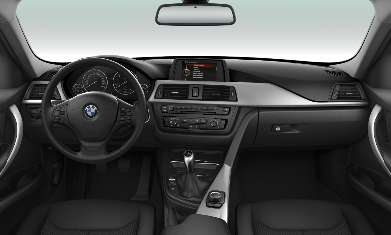 Interior of 2020 BMW 320i (F30), VIN WBA3B11010E983010