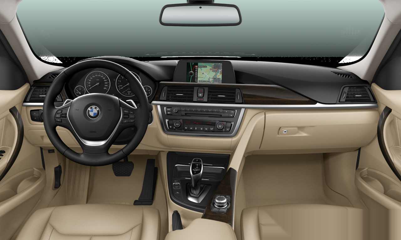 Interior of BMW 320i (F30), VIN WBA3B12070F364114