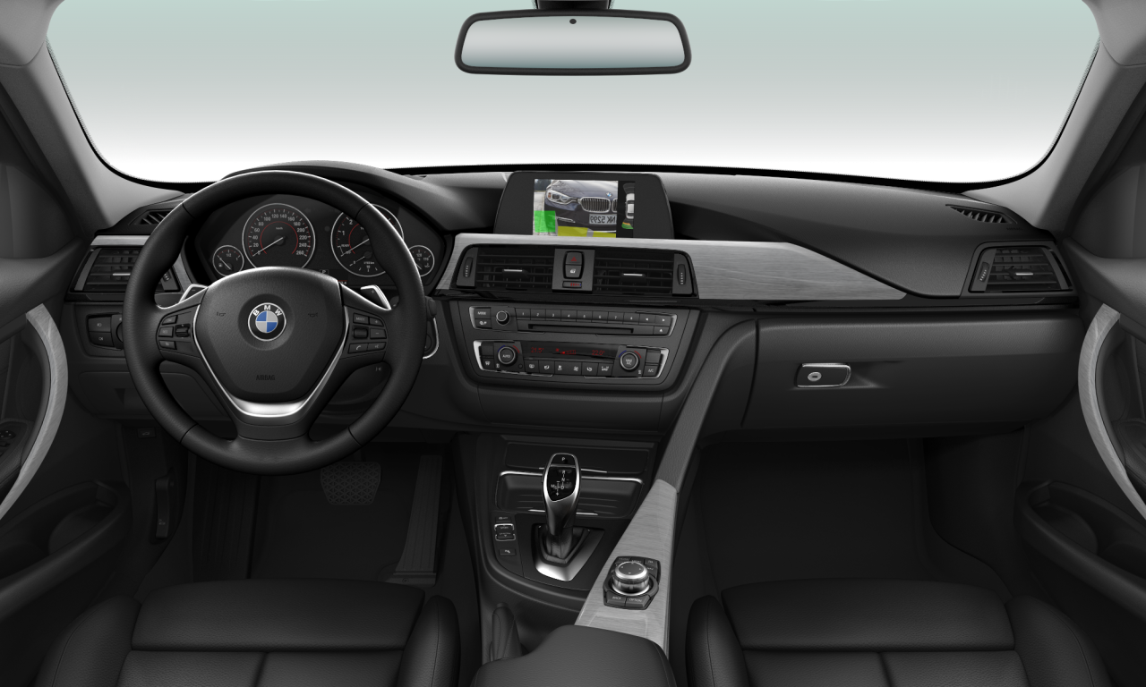 Interior of 2014 BMW 320i (F30), VIN WBA3B16030NS56525