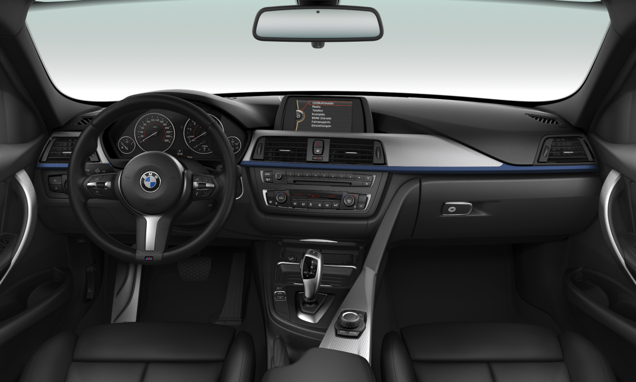 Interior of 2020 BMW 320i (F30), VIN WBA3B16070NS53692