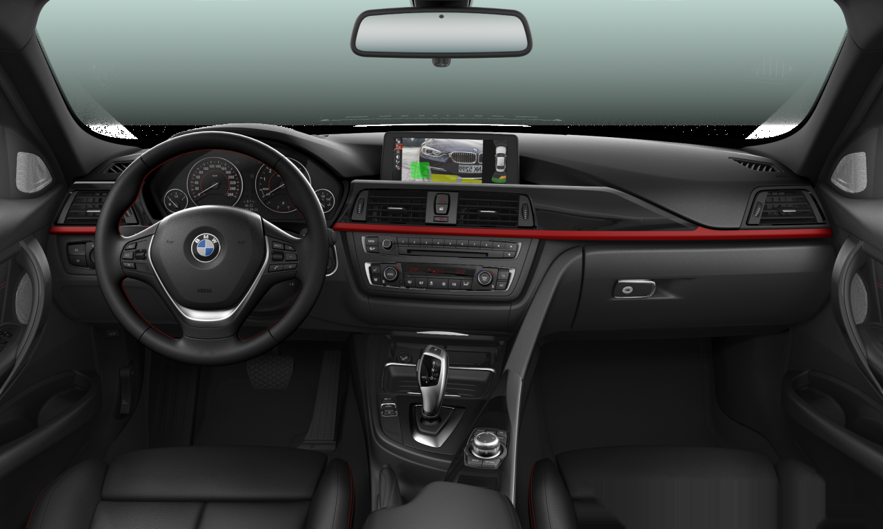 Interior of BMW 328i xDrive (F30), VIN WBA3B3C5XDJ976686