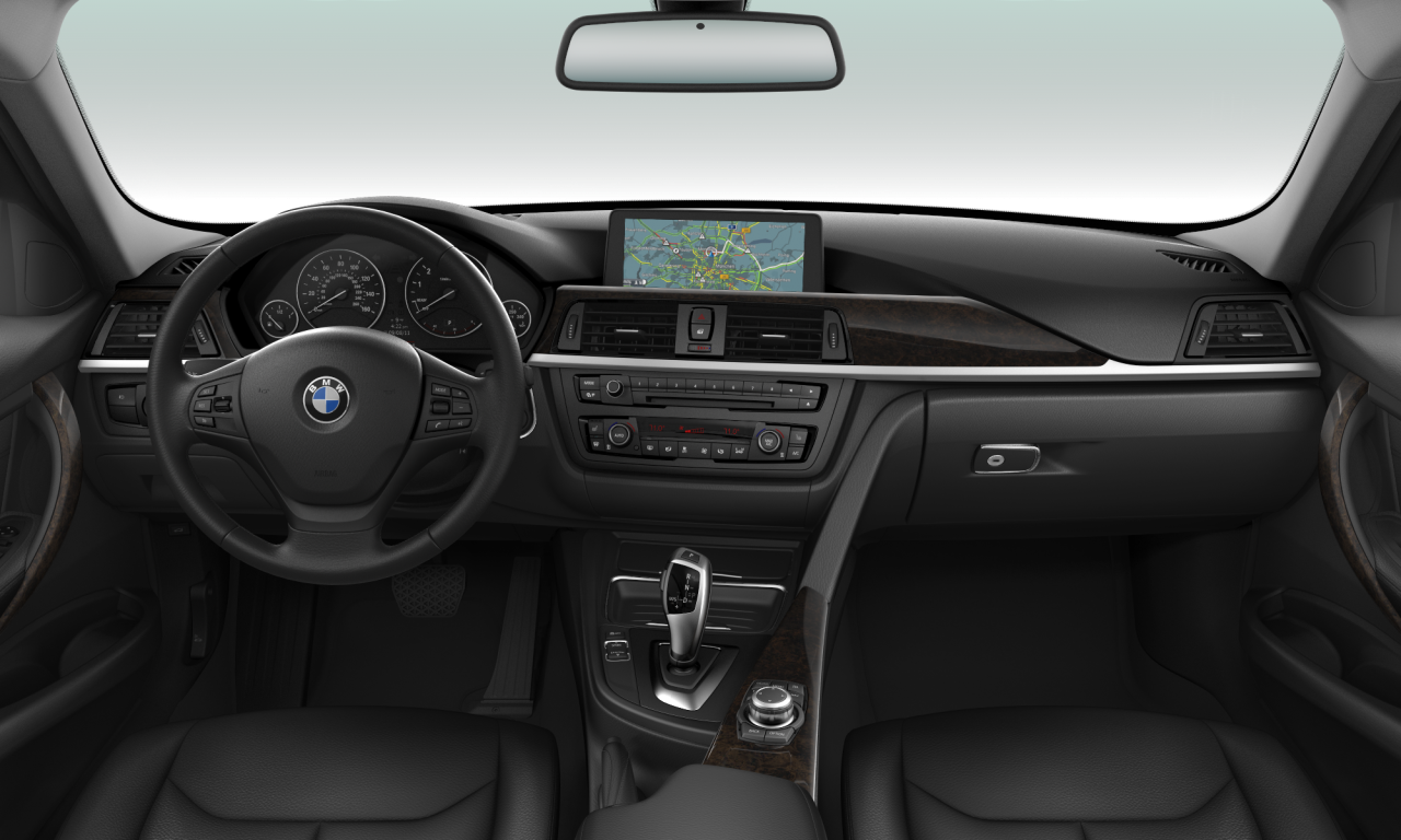 Interior of BMW 328i xDrive (F30), VIN WBA3B5G58DNS02807