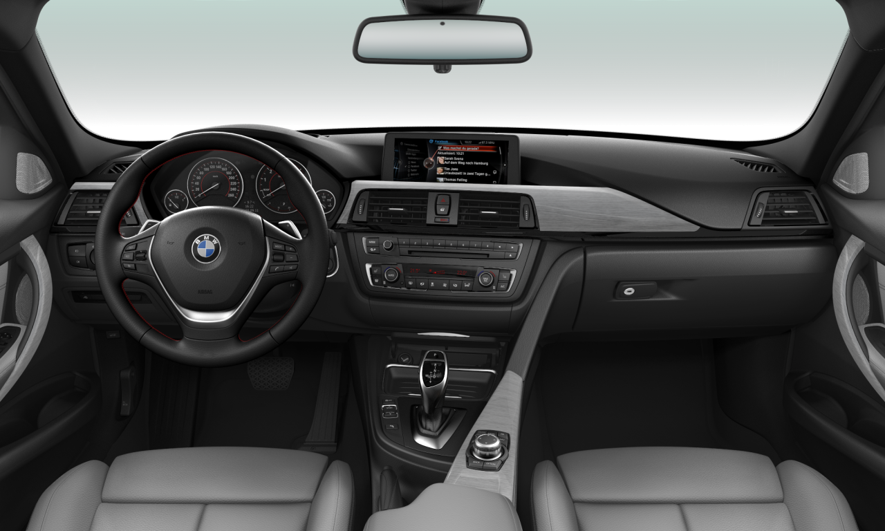Interior of 2012 BMW 335i xDrive (F30), VIN WBA3B91050F139450