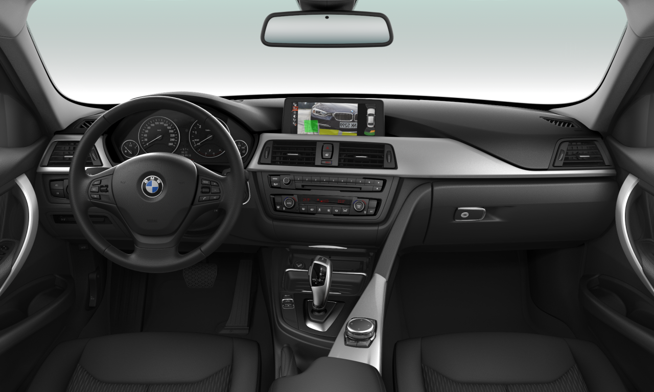 Interior of 2013 BMW 320i xDrive (F30), VIN WBA3C36000NR97515