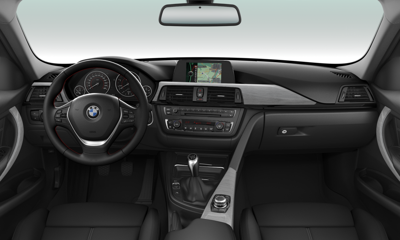 Interior of 2012 BMW 318d (F30), VIN WBA3D11000J621591