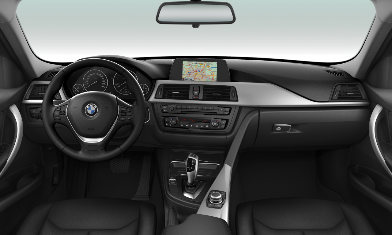 Interior of 2015 BMW 318d (F30), VIN WBA3D11040F397891