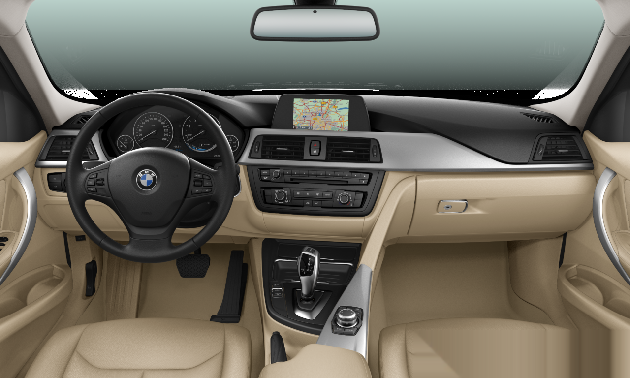 Interior of 2014 BMW 318d (F30), VIN WBA3D11070J854321