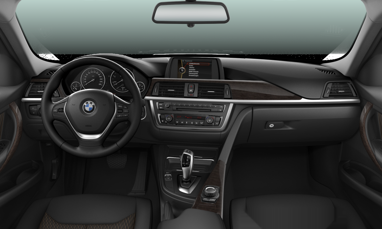Interior of 2012 BMW 318d (F30), VIN WBA3D11080F391608