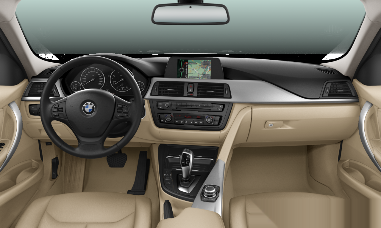 Interior of 2012 BMW 318d (F30), VIN WBA3D16060NN95211