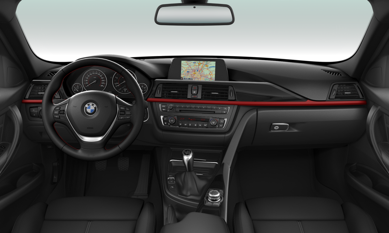 Interior of 2014 BMW 320d (F30), VIN WBA3D31000F305462