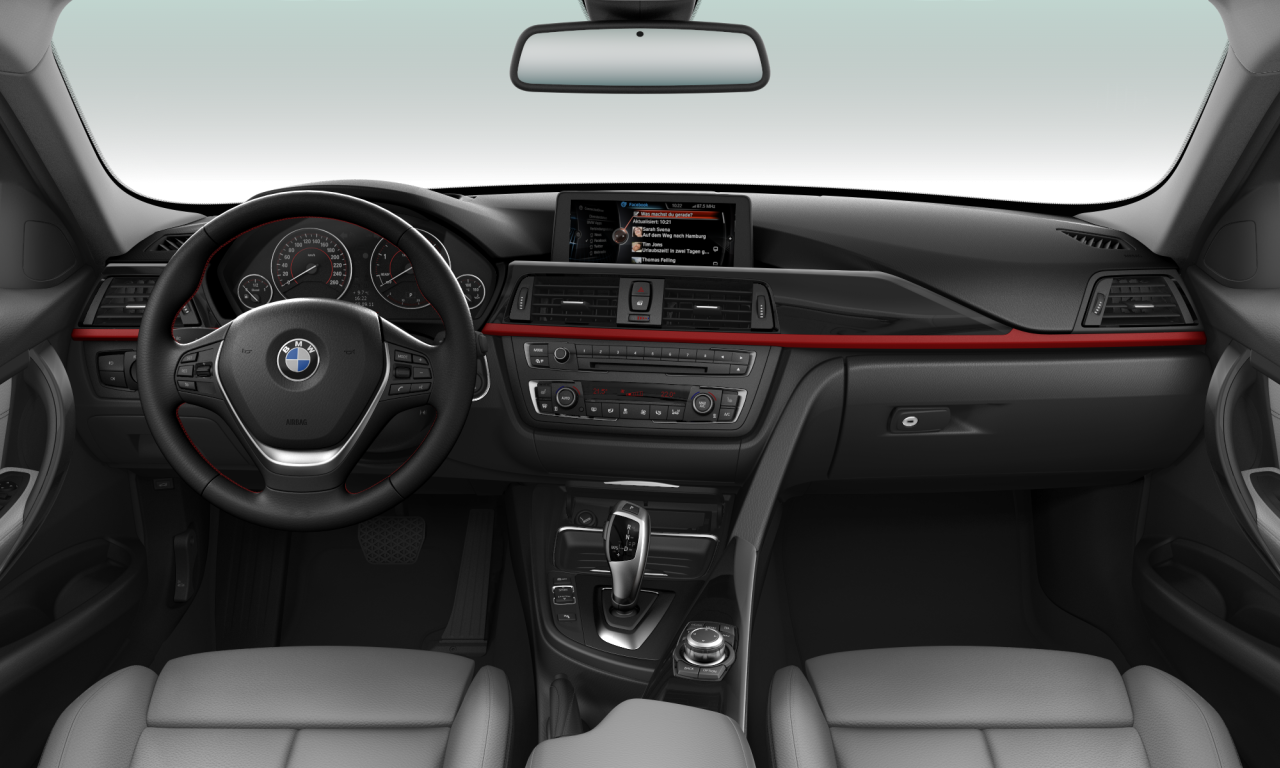 Interior of 2020 BMW 320d (F30), VIN WBA3D31000J551845