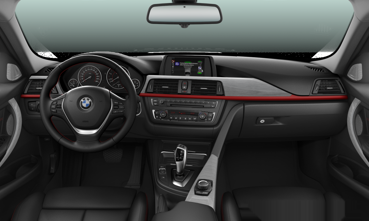 Interior of 2012 BMW 320d (F30), VIN WBA3D31010J268886