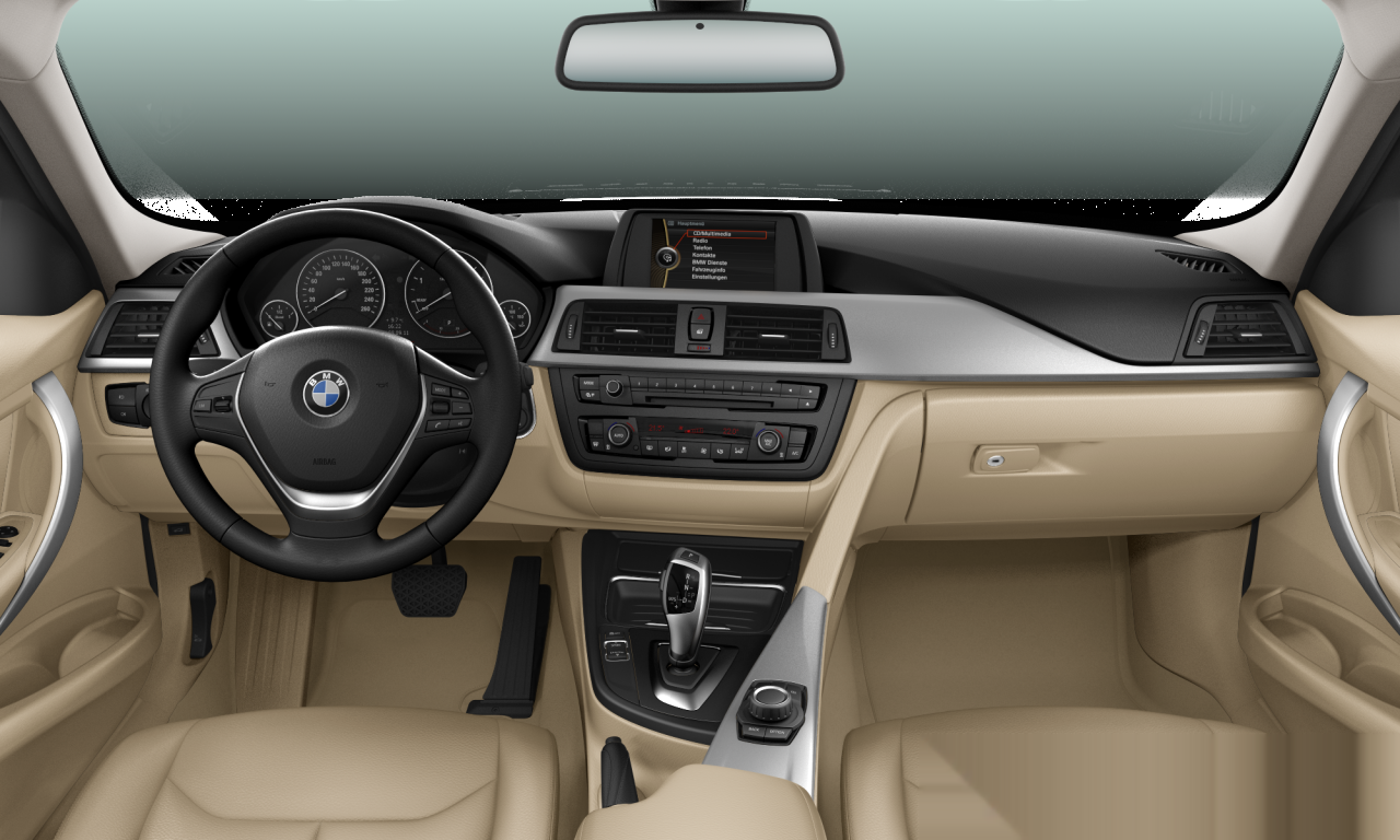 Interior of BMW 320d (F30), VIN WBA3D3103CJ267100