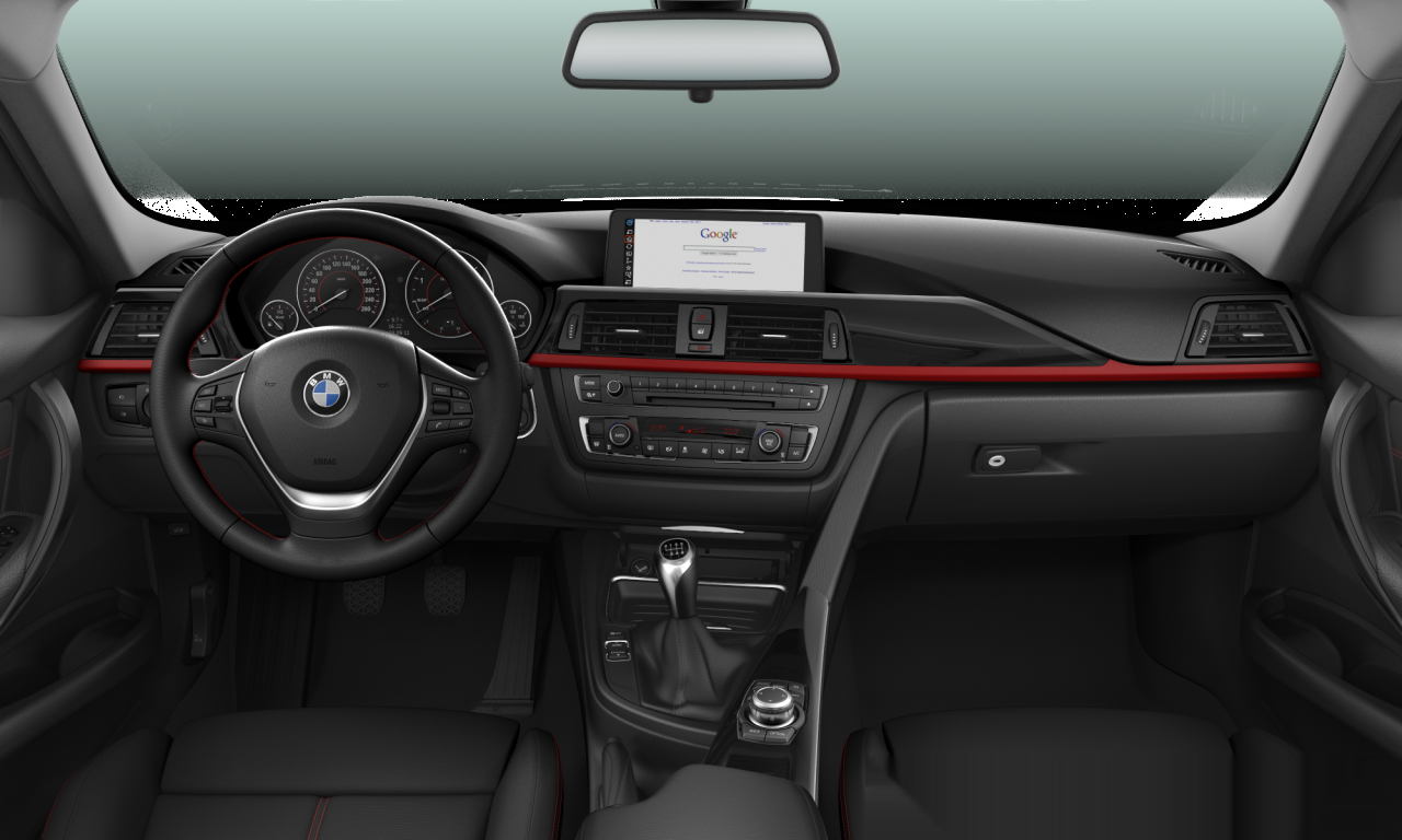 Interior of 2012 BMW 320d (F30), VIN WBA3D31060J301848