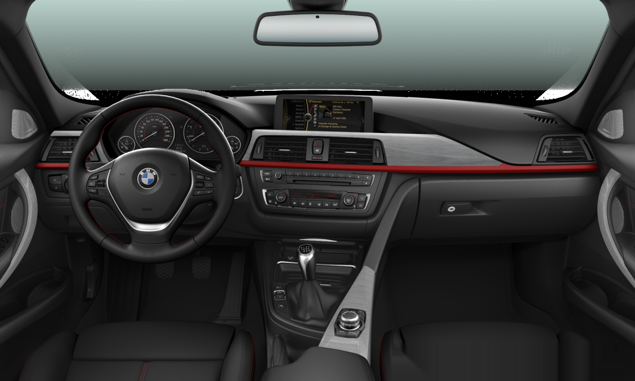 Interior of 2012 BMW 320d (F30), VIN WBA3D31090J303027
