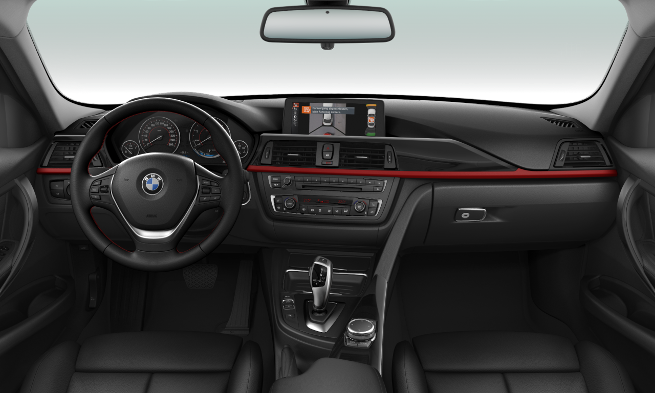 Interior of 2015 BMW 320d (F30), VIN WBA3D32000K557556