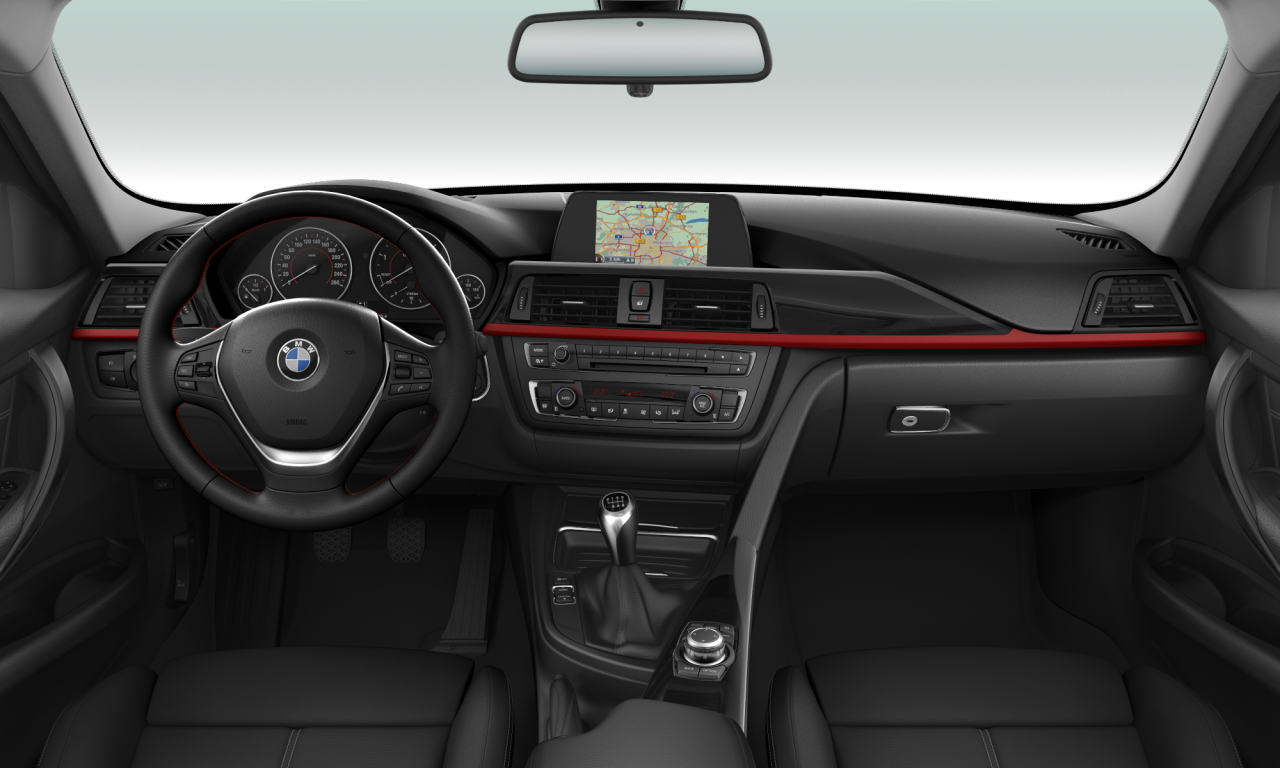 Interior of 2015 BMW 320d (F30), VIN WBA3D32070J371907