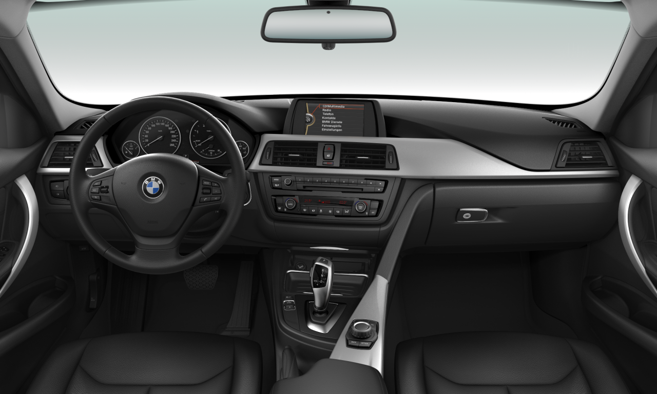 Interior of 2013 BMW 320d (F30), VIN WBA3D36030NP74754