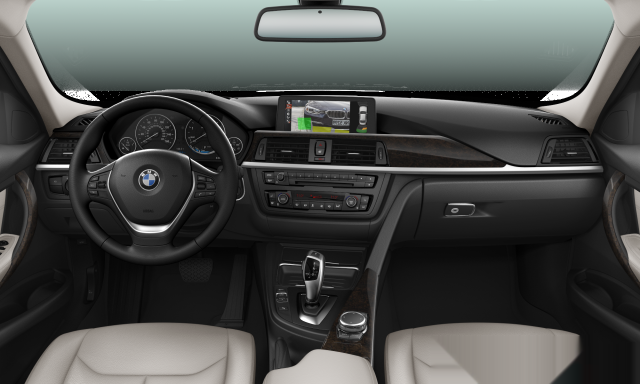 Interior of 2015 BMW 328d (F30), VIN WBA3D3C5XFK158379