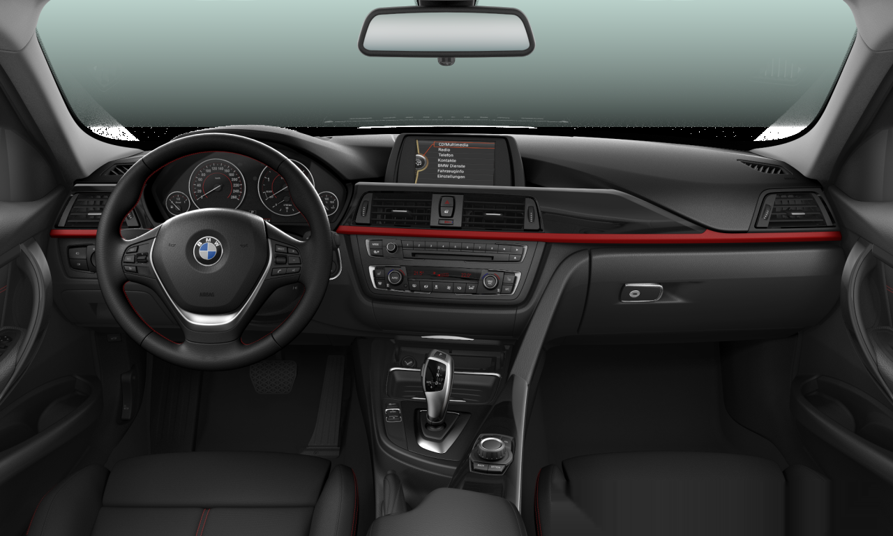 Interior of 2014 BMW 320d xDrive (F30), VIN WBA3D51050F705271
