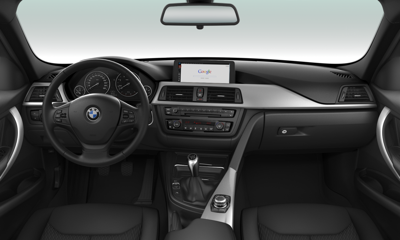 Interior of 2012 BMW 320d xDrive (F30), VIN WBA3D51090J475618