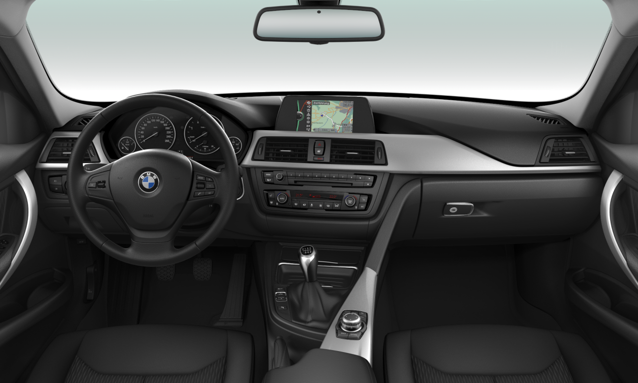 Interior of 2013 BMW 325d (F30), VIN WBA3D71060F147619