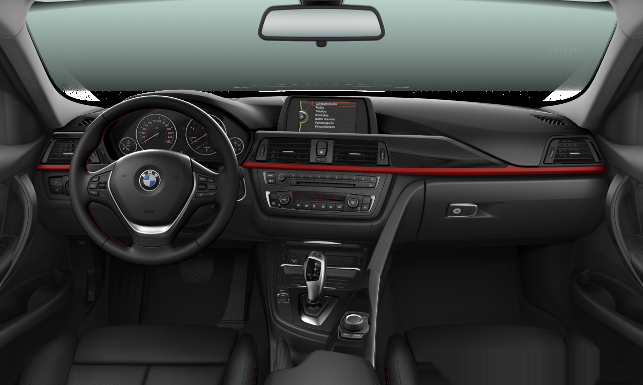 Interior of 2013 BMW 316d (F30), VIN WBA3D91010J219335