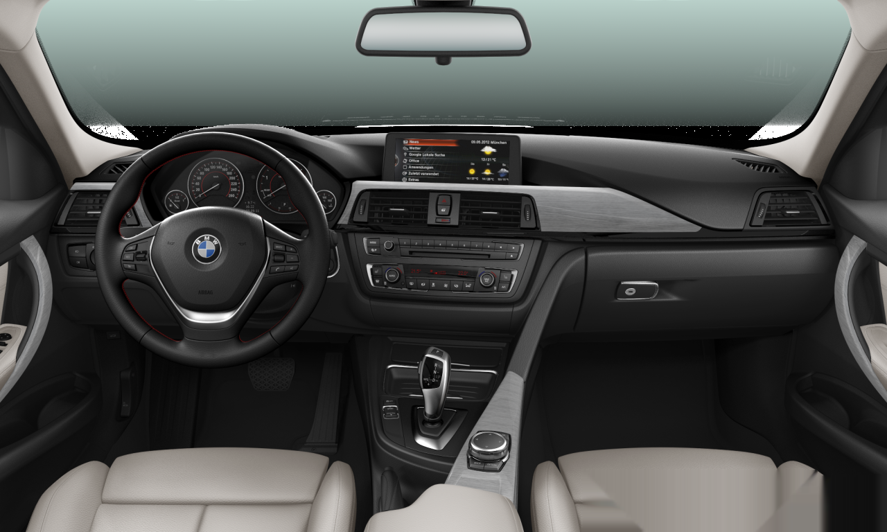 Interior of BMW 320d EfficientDynamics Edition (F30), VIN WBA3E11030P657589