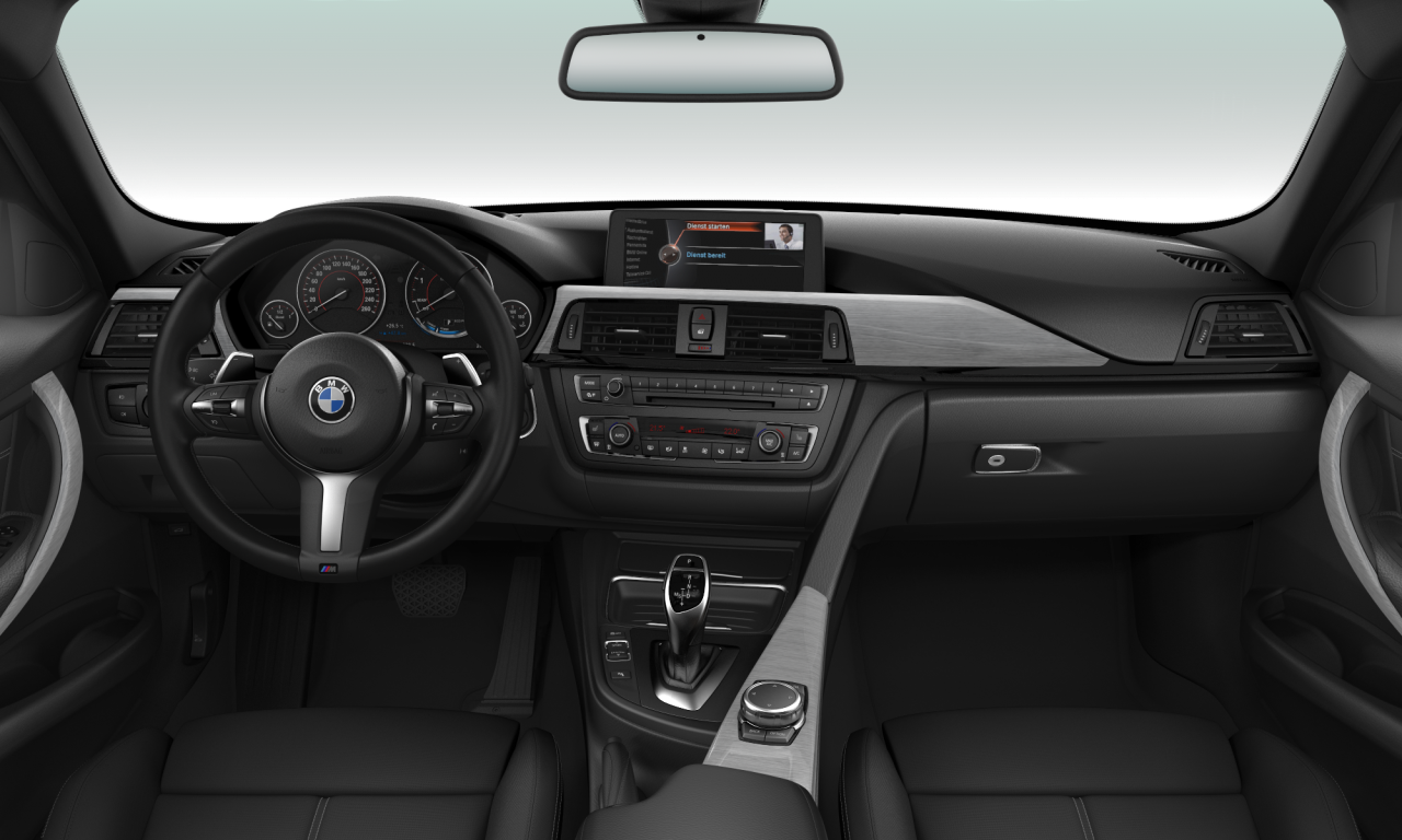 Interior of 2014 BMW 330d xDrive (F30), VIN WBA3E31090K078115