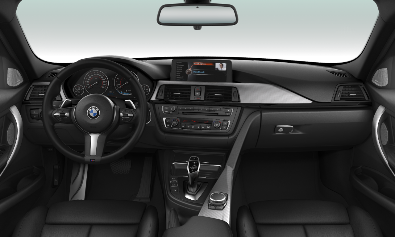 Interior of 2015 BMW 330d (F30), VIN WBA3E52080K483666