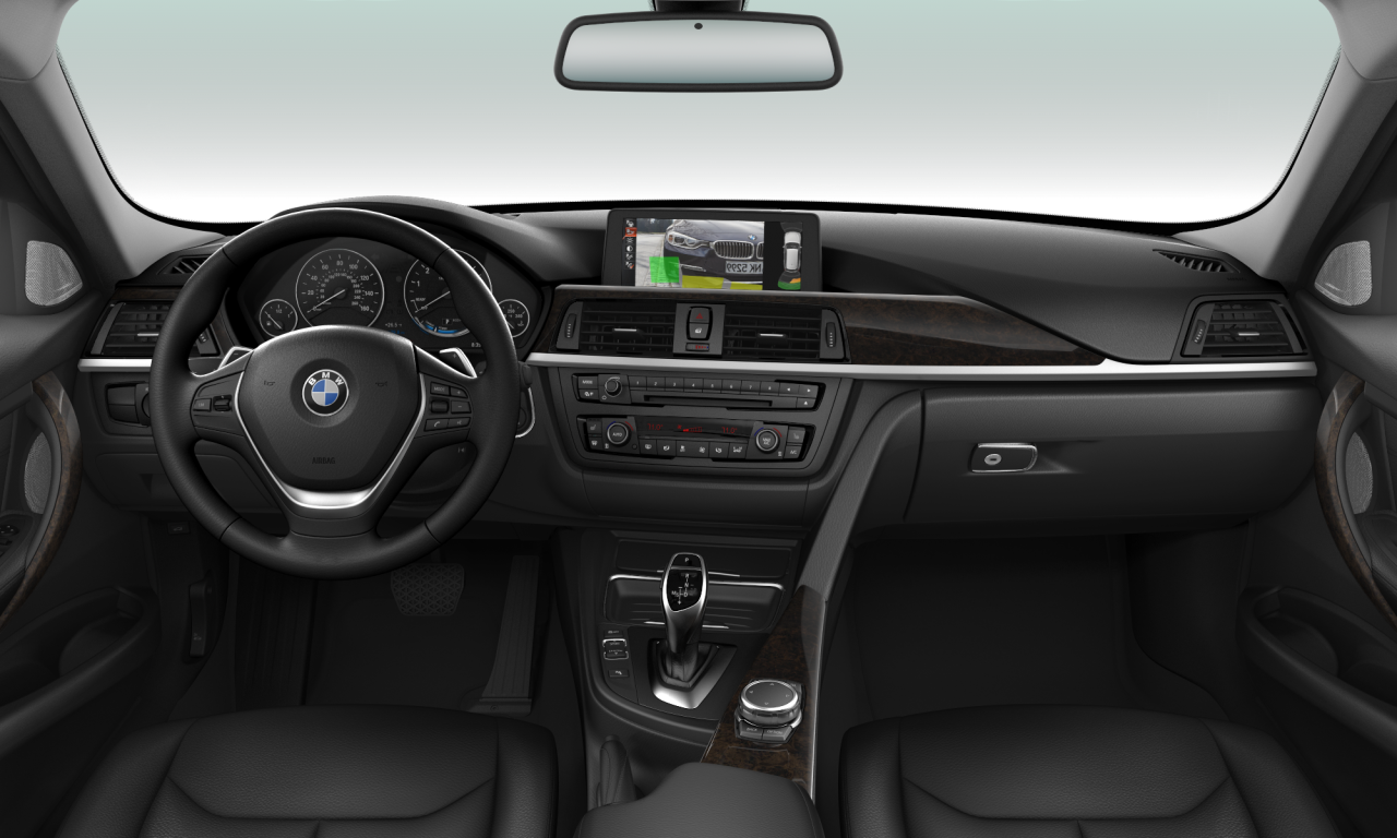 Interior of BMW 328i xDrive (F31), VIN WBA3G7C54FK297311