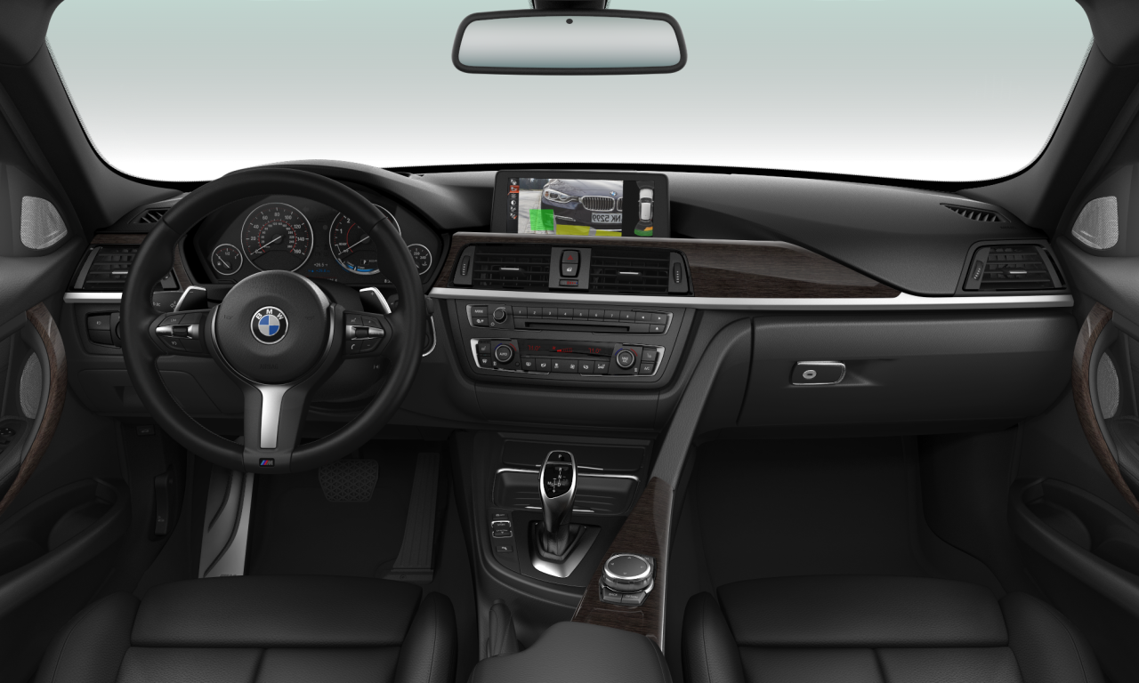 Interior of BMW 328i xDrive (F31), VIN WBA3G7C59FK480509