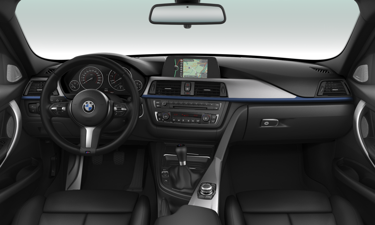 Interior of BMW 320i xDrive (F31), VIN WBA3H12060F579059