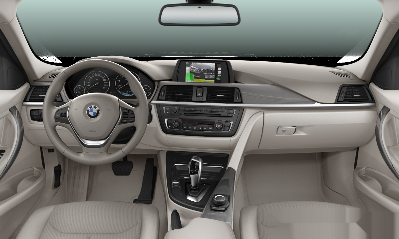 Interior of 2014 BMW 320i EfficientDynamics Edition (F30), VIN WBA3J9109FP834830