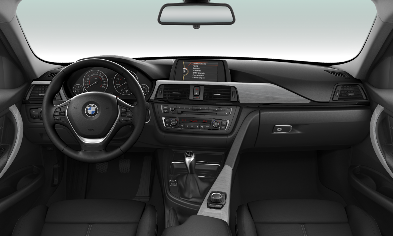 Interior of BMW 318d (F31), VIN WBA3K11010F826152