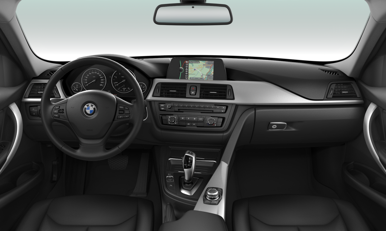 Interior of BMW 318d (F31), VIN WBA3K11030F857998