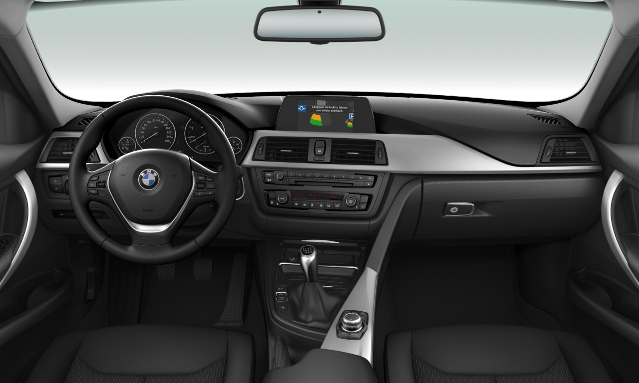 Interior of BMW 318d (F31), VIN WBA3K11040F830390