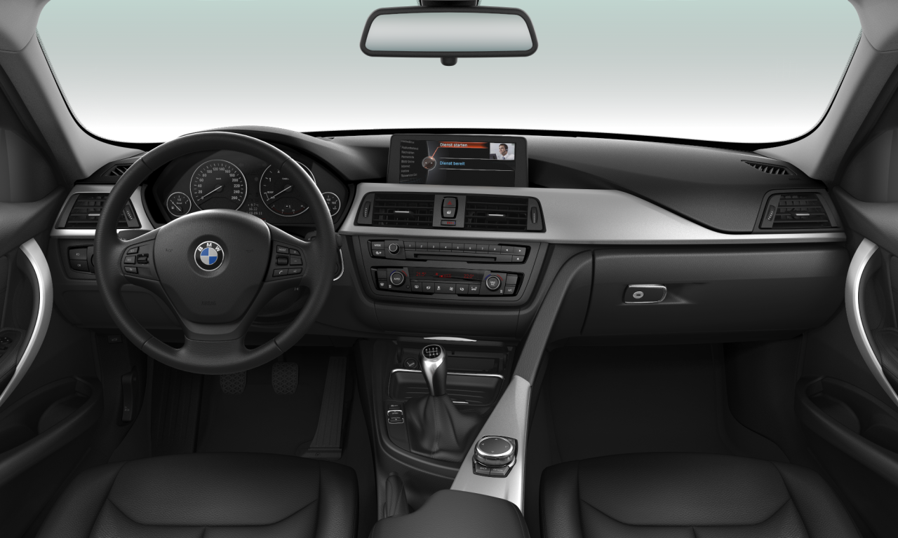 Interior of BMW 318d (F31), VIN WBA3K11050F826381