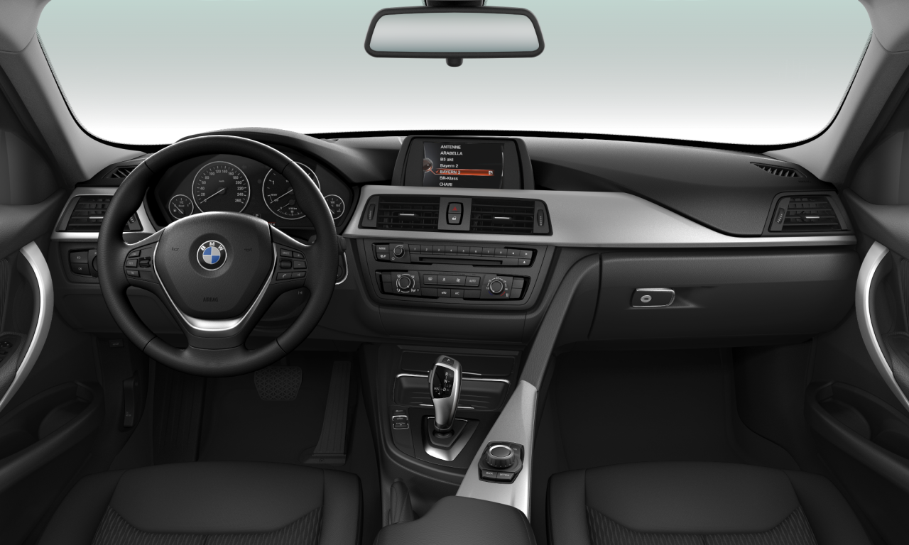 Interior of 2014 BMW 318d (F31), VIN WBA3K11080K287097