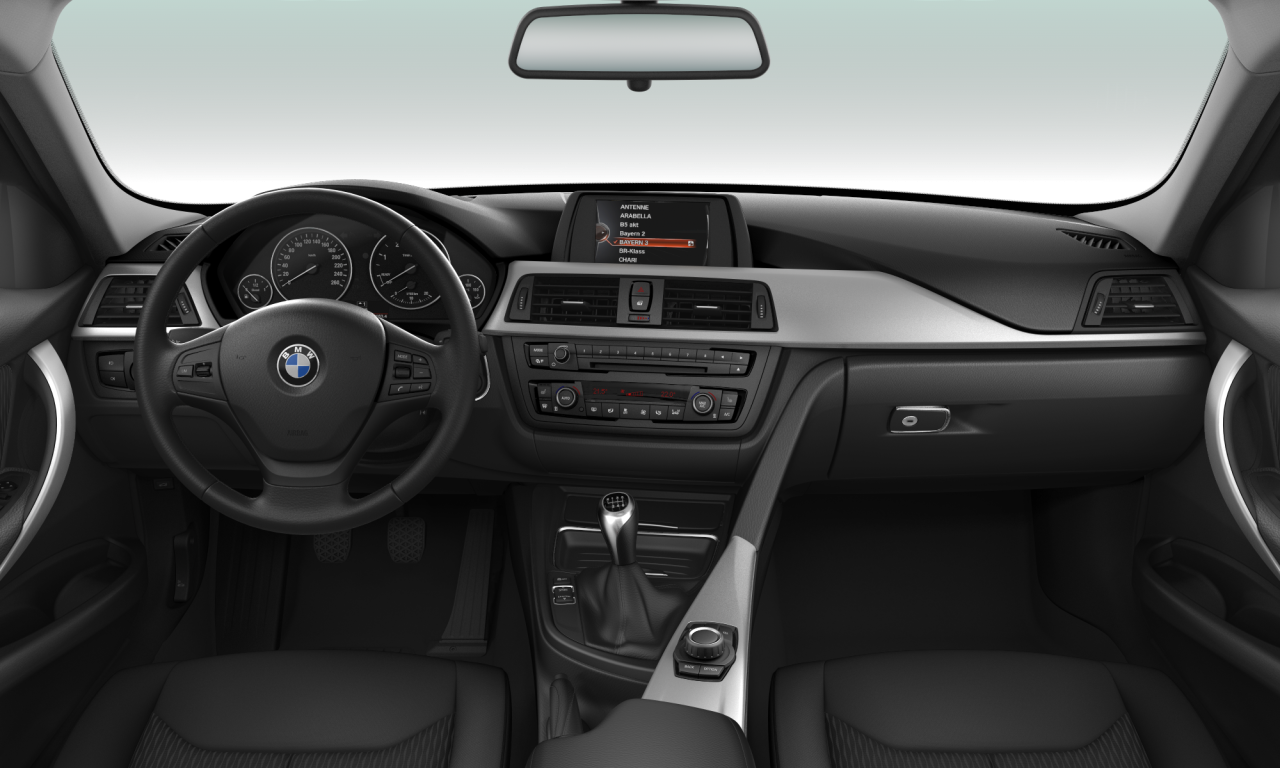 Interior of 2015 BMW 320d (F31), VIN WBA3K3100FF753652