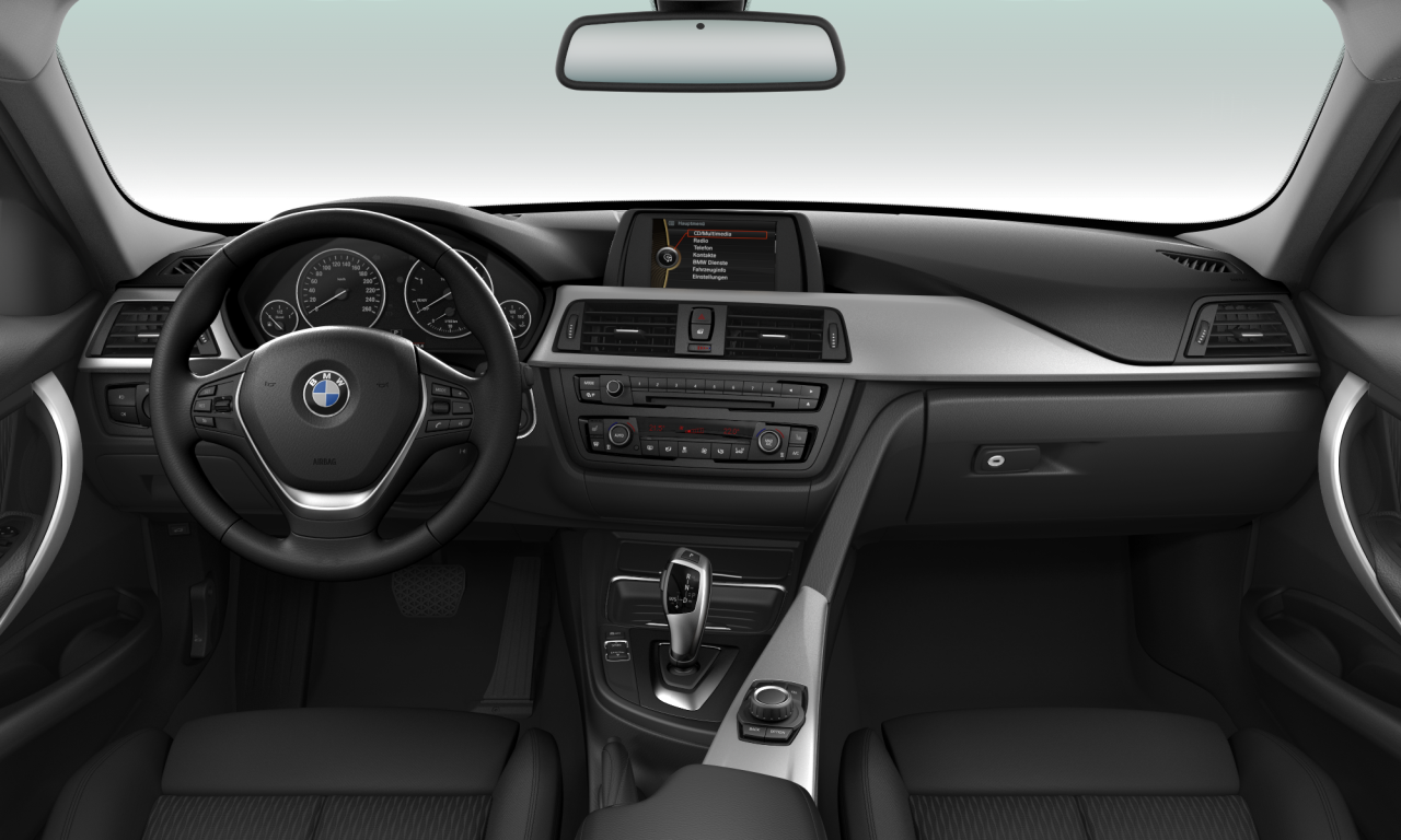 Interior of BMW 320d (F31), VIN WBA3K31010F651252