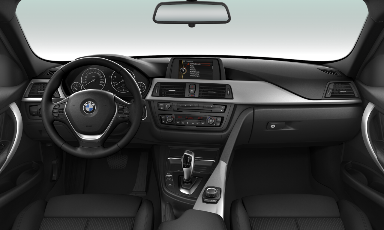 Interior of 2012 BMW 320d (F31), VIN WBA3K31080F652589