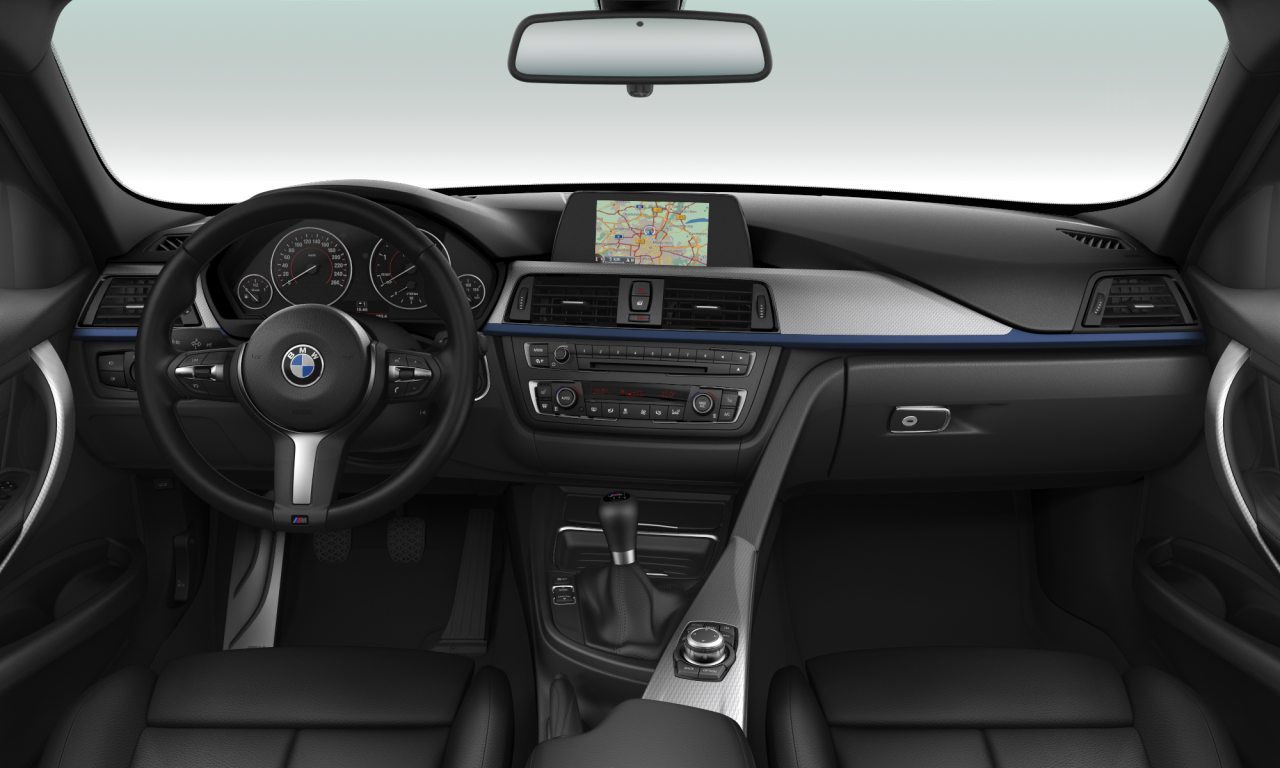 Interior of BMW 320d (F31), VIN WBA3K32050F735590